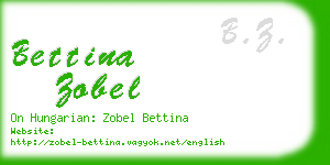 bettina zobel business card